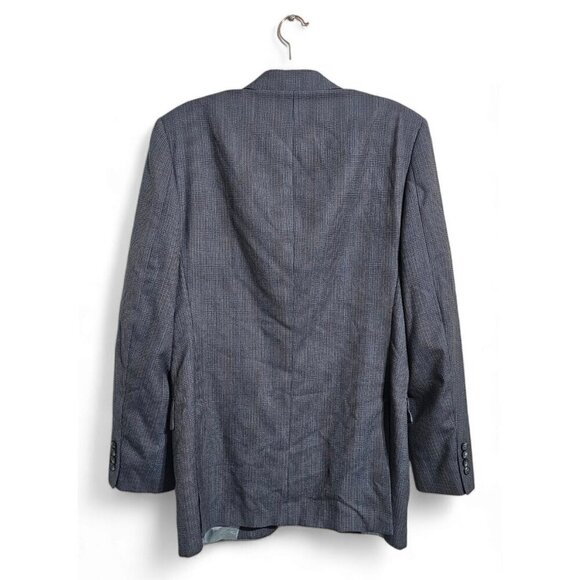 Nino Cerruti Rue Royale blue gray check blazer 38R Waist - Picture 5 of 9